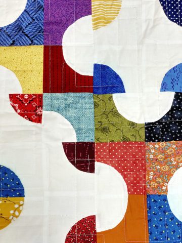 Drunkard’s Path Quilt by Joanne