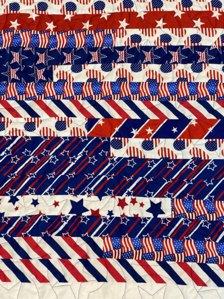 Vickie’s Jelly Roll and Flag Quilt