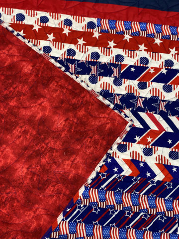 Vickie’s Jelly Roll and Flag Quilt