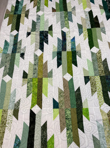 JoAnne’s Spring Green Jelly Roll Quilt