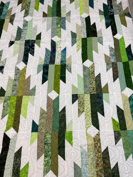 JoAnne’s Spring Green Jelly Roll Quilt