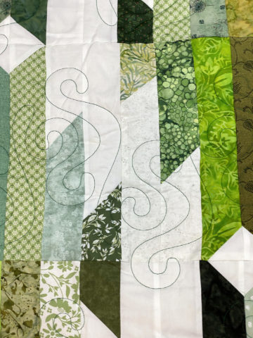 JoAnne’s Spring Green Jelly Roll Quilt