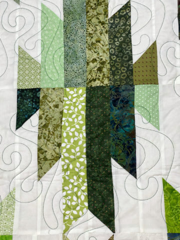 JoAnne’s Spring Green Jelly Roll Quilt