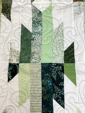 JoAnne’s Spring Green Jelly Roll Quilt