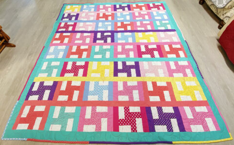 Strip Twist Quilt by Janice