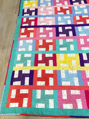 Strip Twist Quilt by Janice