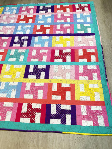 Strip Twist Quilt by Janice