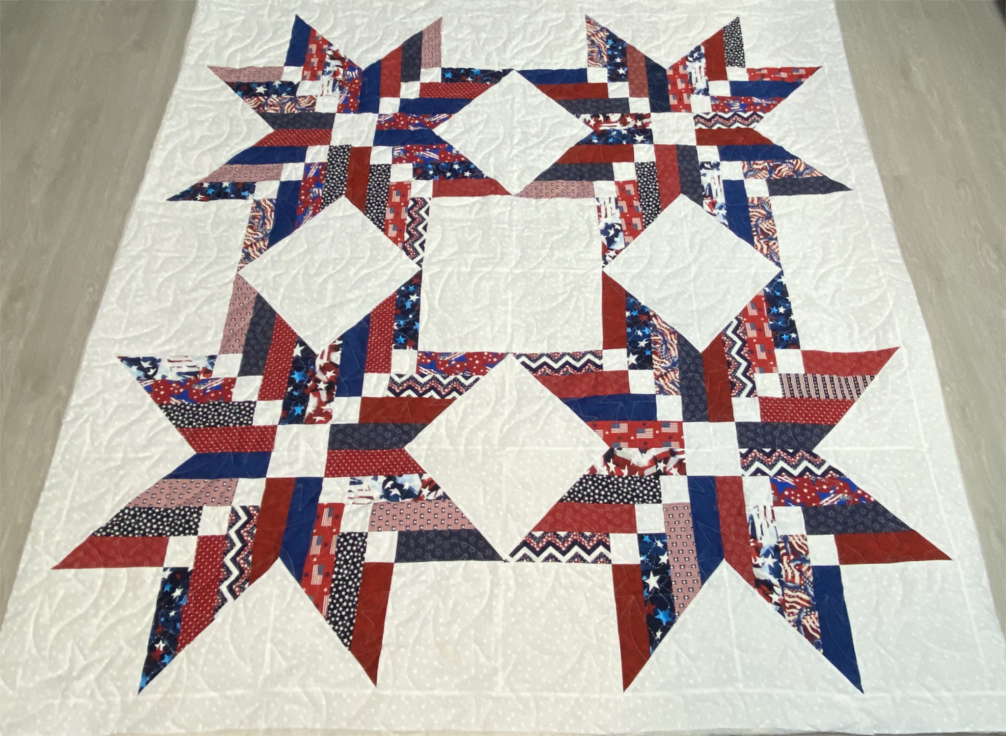 Stars Quilt of Valor by Jan