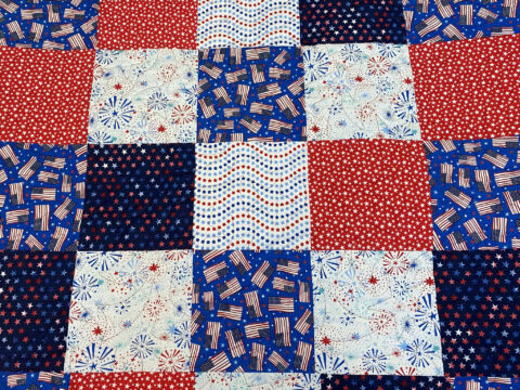 Ellen’s Patriotic Stars & Squares Quilt