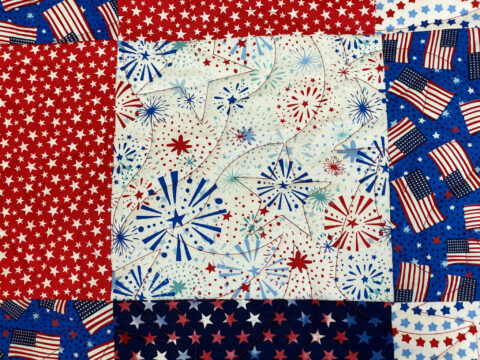 Ellen’s Patriotic Stars & Squares Quilt