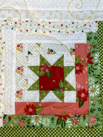 Misty’s Pink Lemonade Log Cabin Quilt