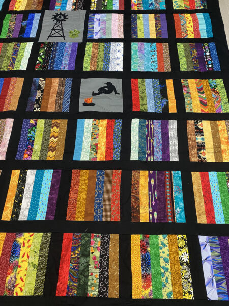 Western Strip Quilt by Phyllis