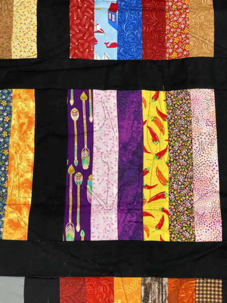 Western Strip Quilt by Phyllis