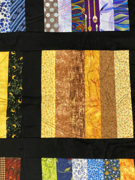 Western Strip Quilt by Phyllis