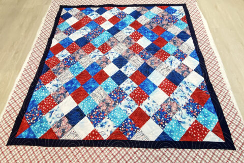 Juanita’s Red, White & Blue Patriotic Quilt