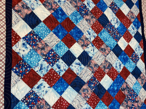 Juanita’s Red, White & Blue Patriotic Quilt