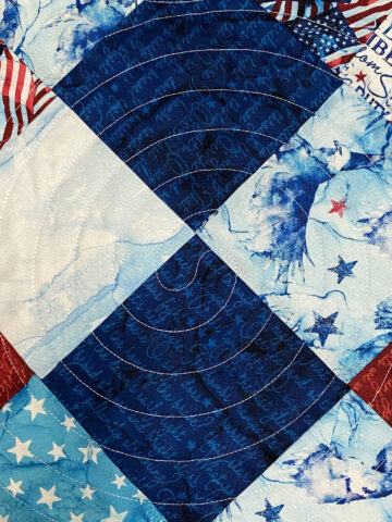 Juanita’s Red, White & Blue Patriotic Quilt