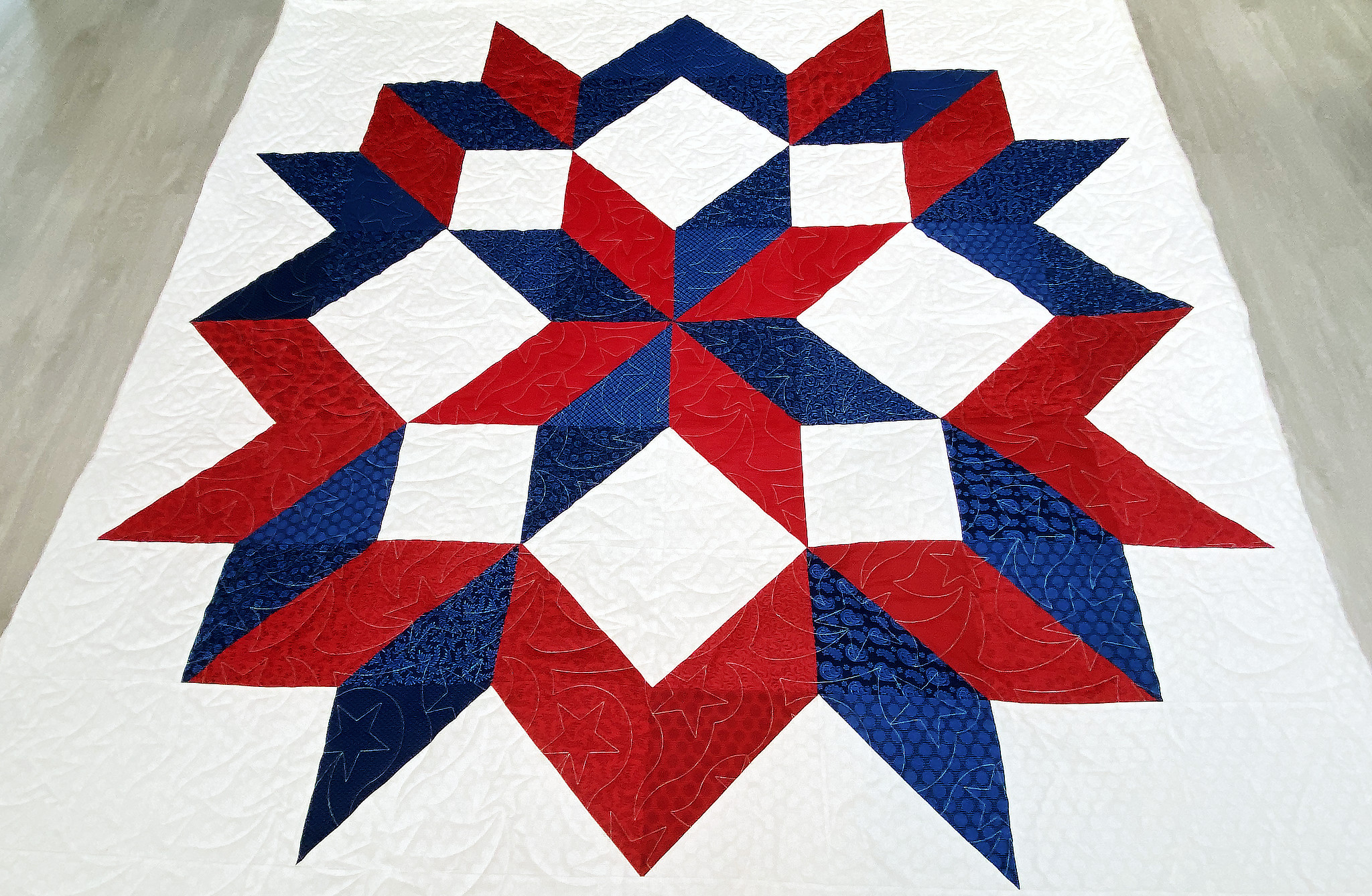 Jan’s Patriotic Carpenter Star Quilt