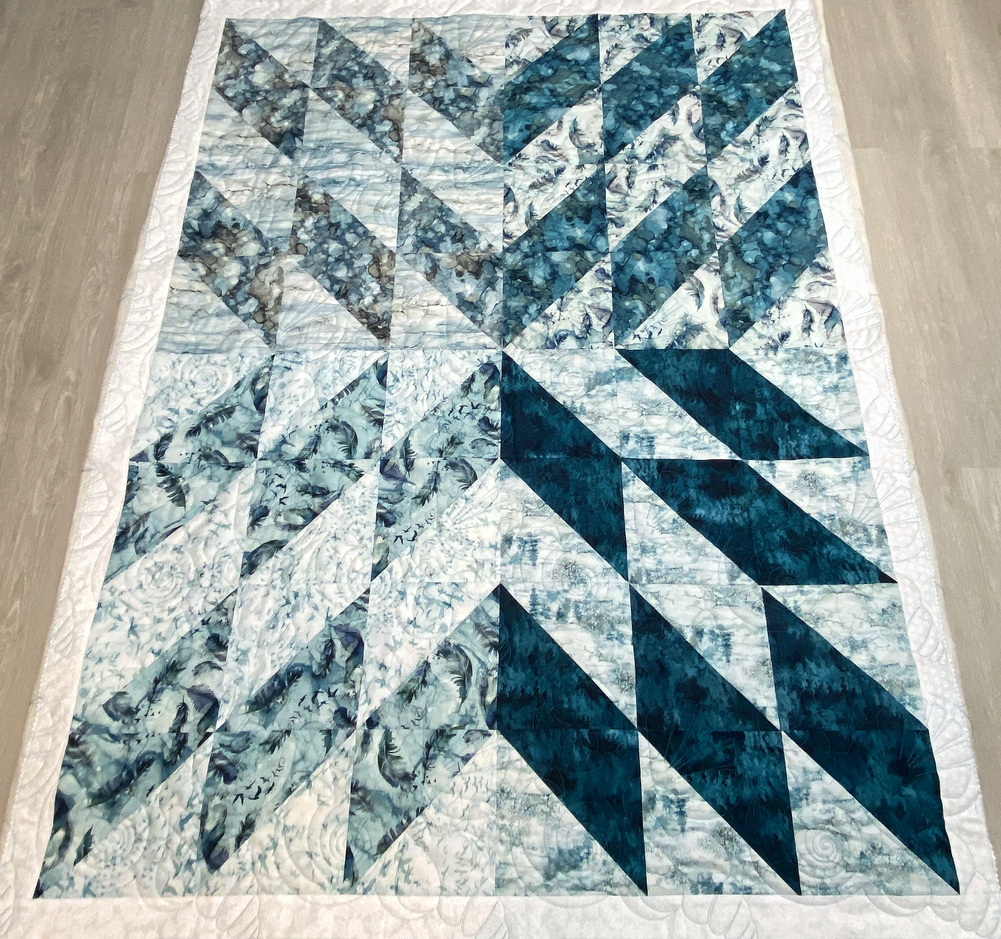 Karen’s Turquoise Echoes Quilt