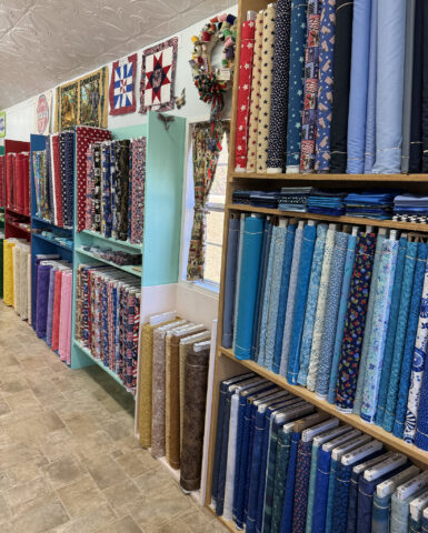 Colorful Fabric at Lady Bird Quilts