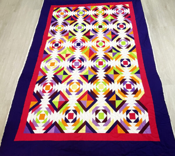 Angela’s Colorful Pineapple Quilt