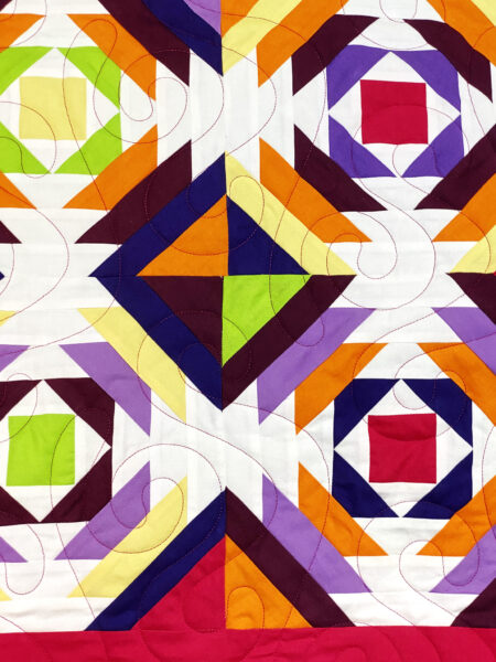 Angela’s Colorful Pineapple Quilt