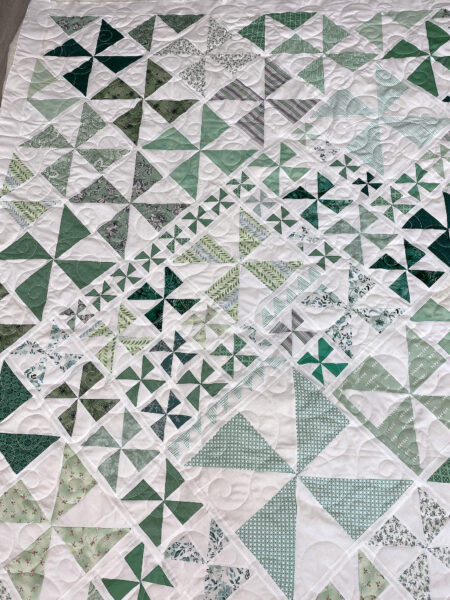 JoAnne’s Green Pinwheels Quilt