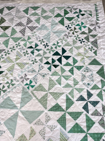 JoAnne’s Green Pinwheels Quilt