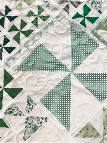 JoAnne’s Green Pinwheels Quilt