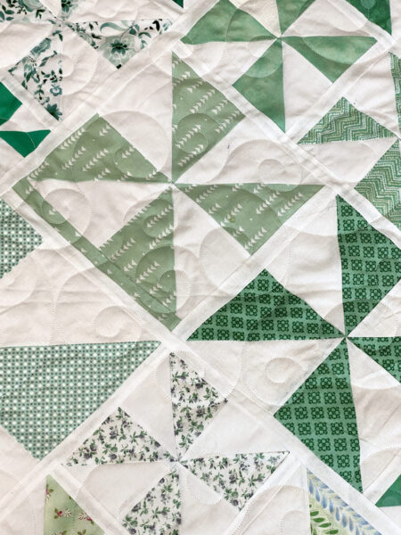 JoAnne’s Green Pinwheels Quilt