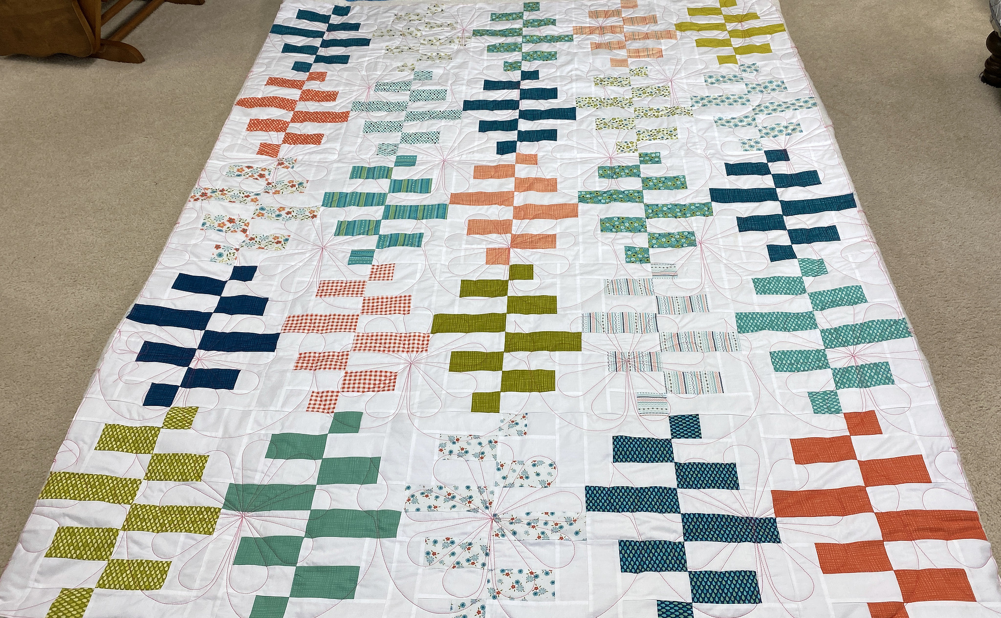 Trellis Blooms Quilt by Abigail Taunton