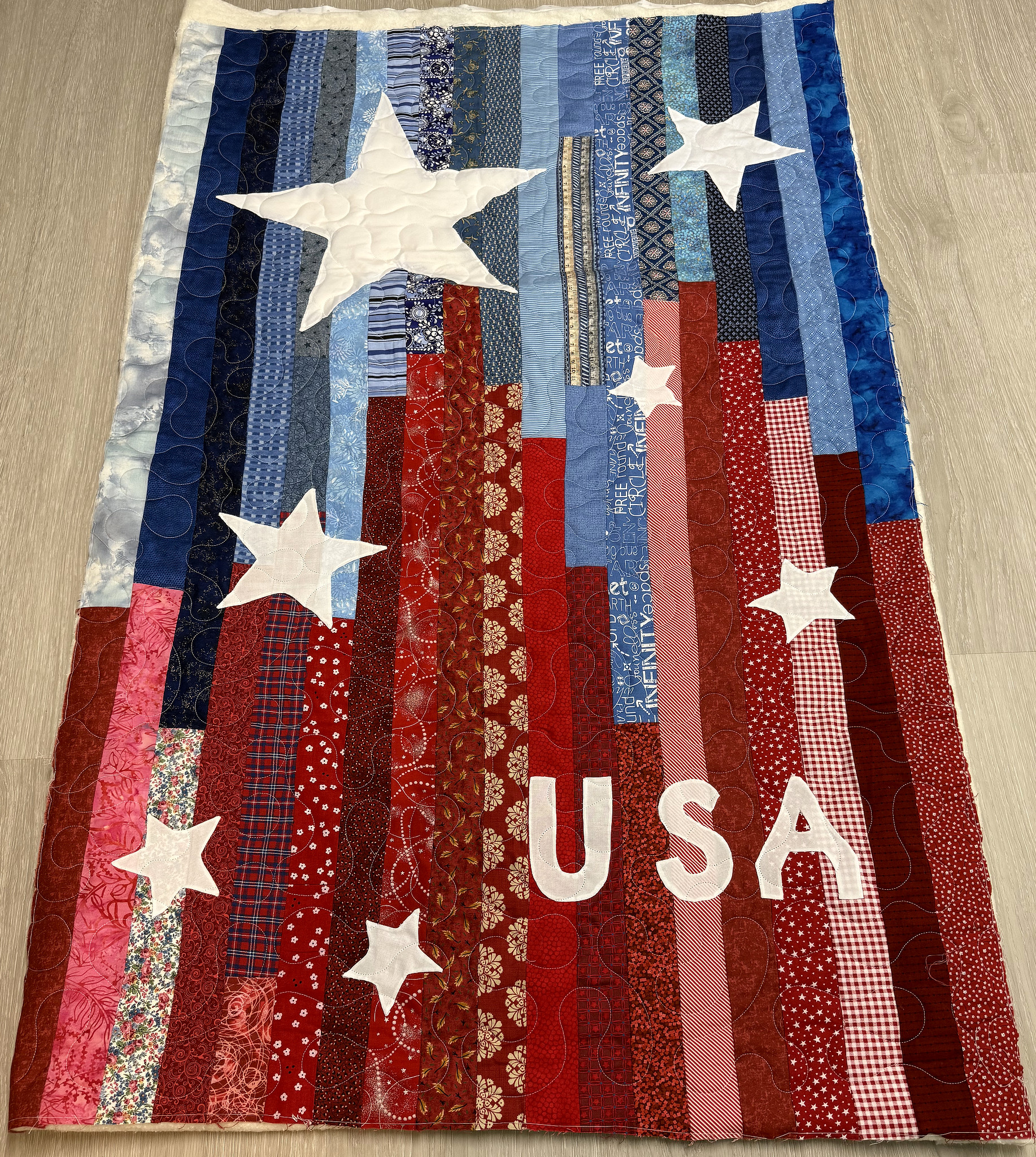JoAnne’s Stars and Stripes Strip Throw