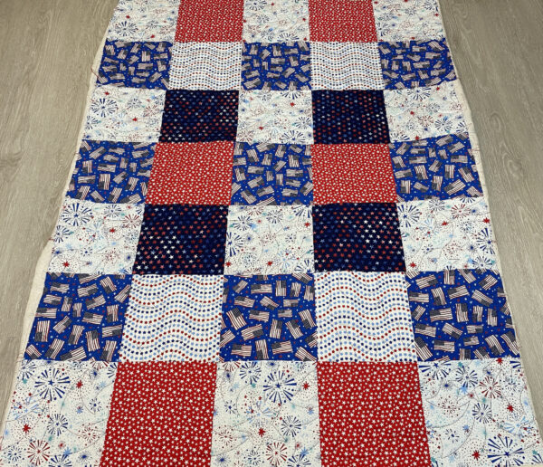 Ellen’s Patriotic Nine Inch Squares Quilt