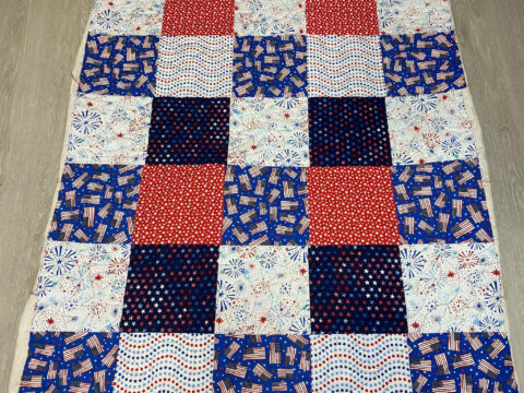 Ellen’s Patriotic Nine Inch Squares Quilt