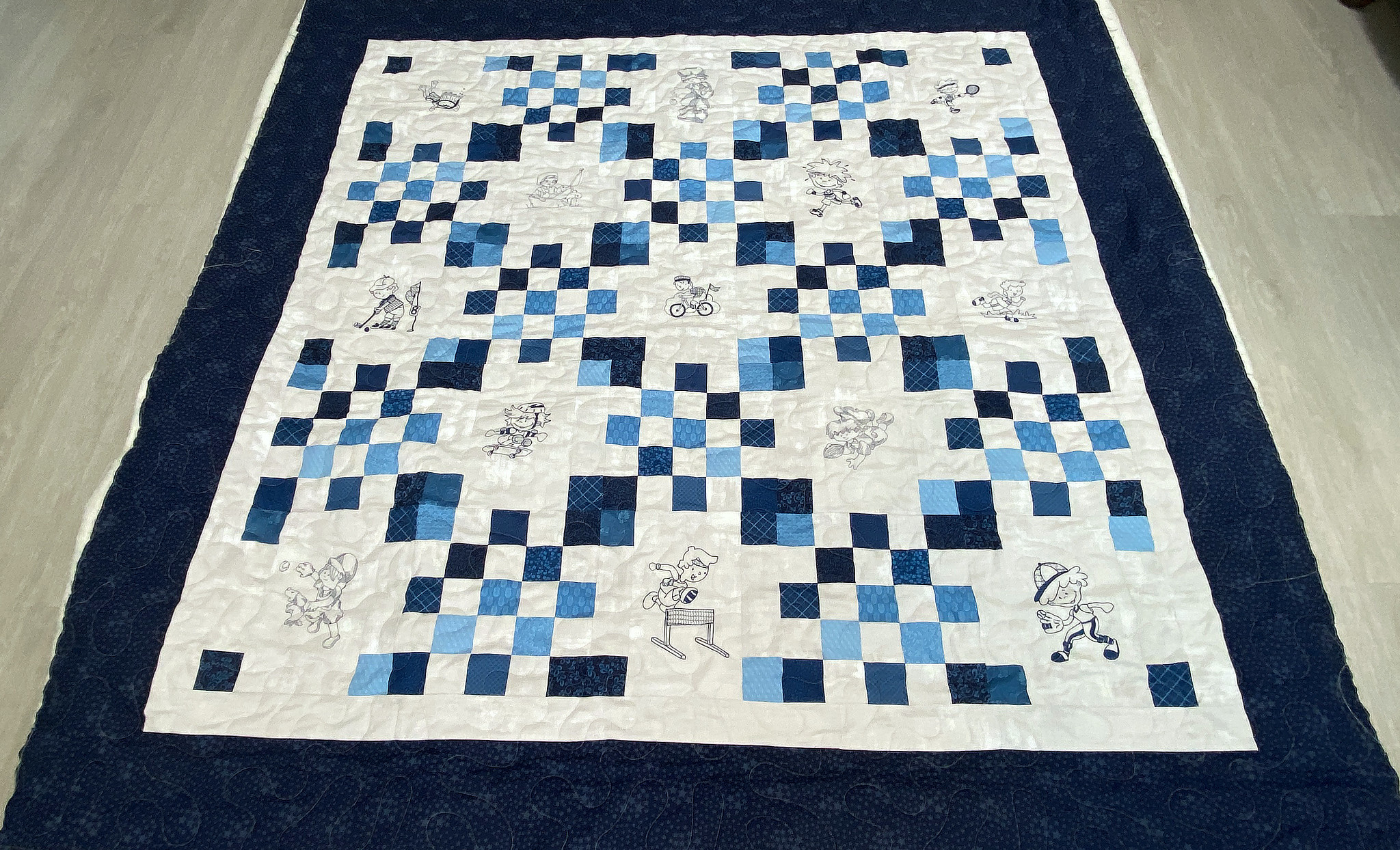 Jan’s Sports-Themed Baby Quilt
