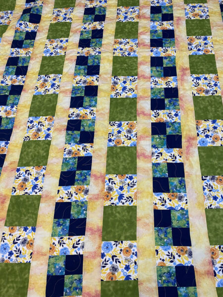 Bright and Beautiful Flowers Quilt by Cheryl