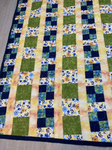 Bright and Beautiful Flowers Quilt by Cheryl