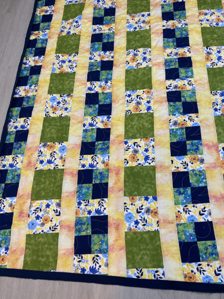 Bright and Beautiful Flowers Quilt by Cheryl
