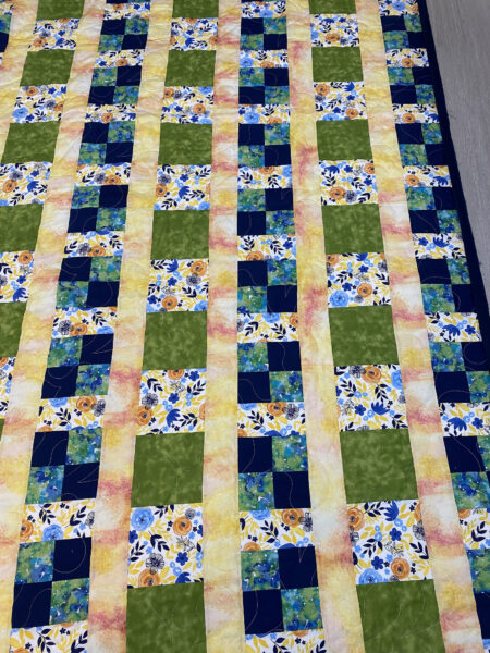 Bright and Beautiful Flowers Quilt by Cheryl