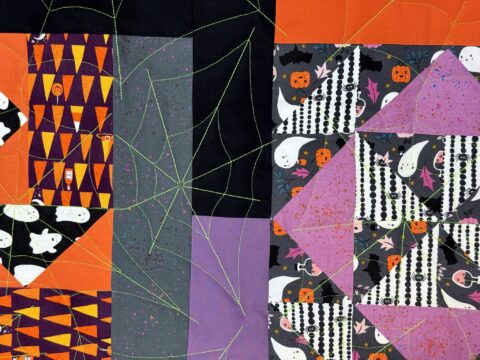 Walk the Block throw by Terry Morris - quilting detail