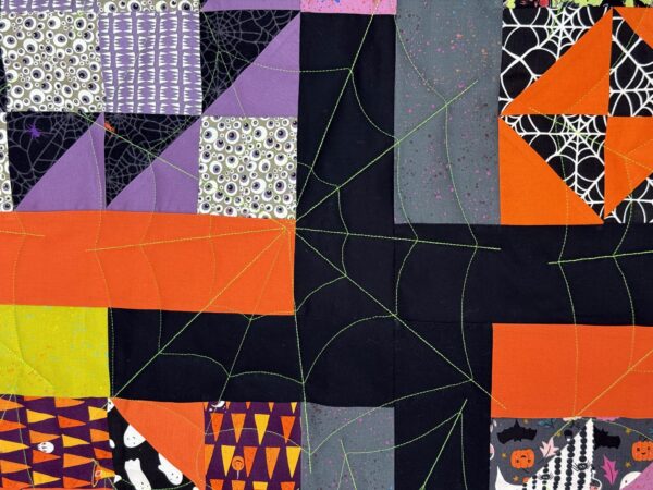 Walk the Block throw by Terry Morris - quilting detail