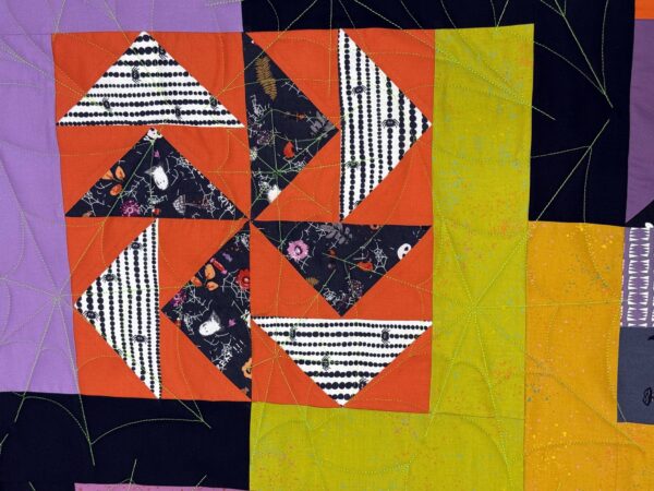 Walk the Block throw by Terry Morris - quilting detail