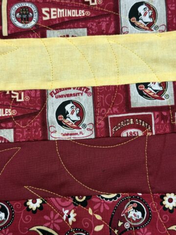 FSU Seminoles Quilt by Debbie Shephard - quilting detail