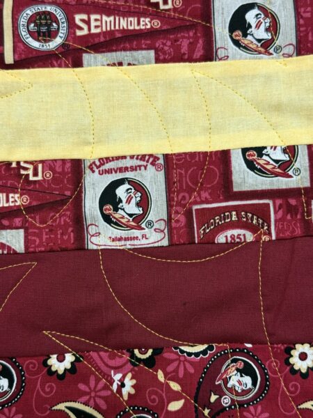 FSU Seminoles Quilt by Debbie Shephard - quilting detail