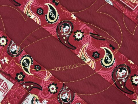 FSU Seminoles Quilt by Debbie Shephard - quilting detail