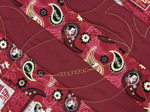 FSU Seminoles Quilt by Debbie Shephard - quilting detail