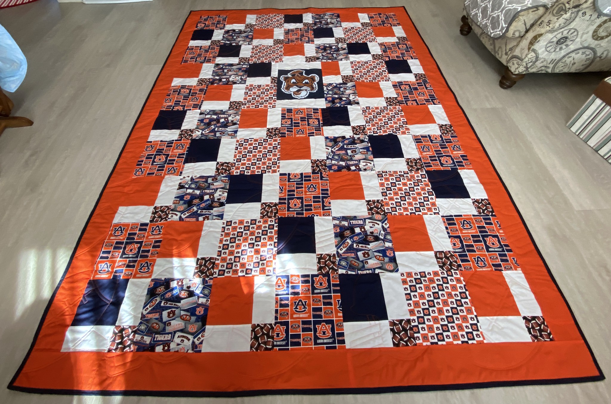 Auburn Tigers Quilt by Ruth Garrison