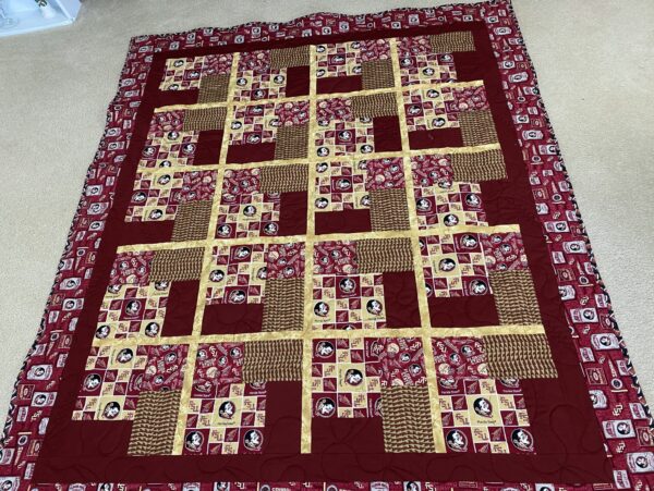 FSU Seminoles Quilt by Angela Rowan