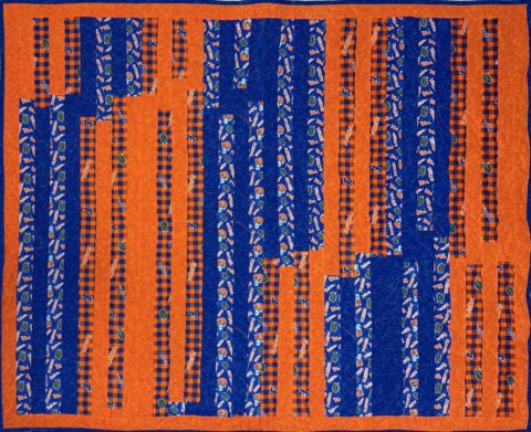 Florida Gators Strip Quilt by Debbie Shephard